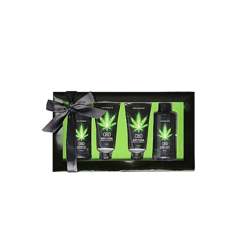 CBD - Bath and Shower - Luxe Gift set - Green Tea Hemp Oil